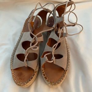 Aloha gladiator sandals taupe